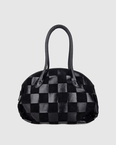 Alina Braided Megah w. Suede Black
