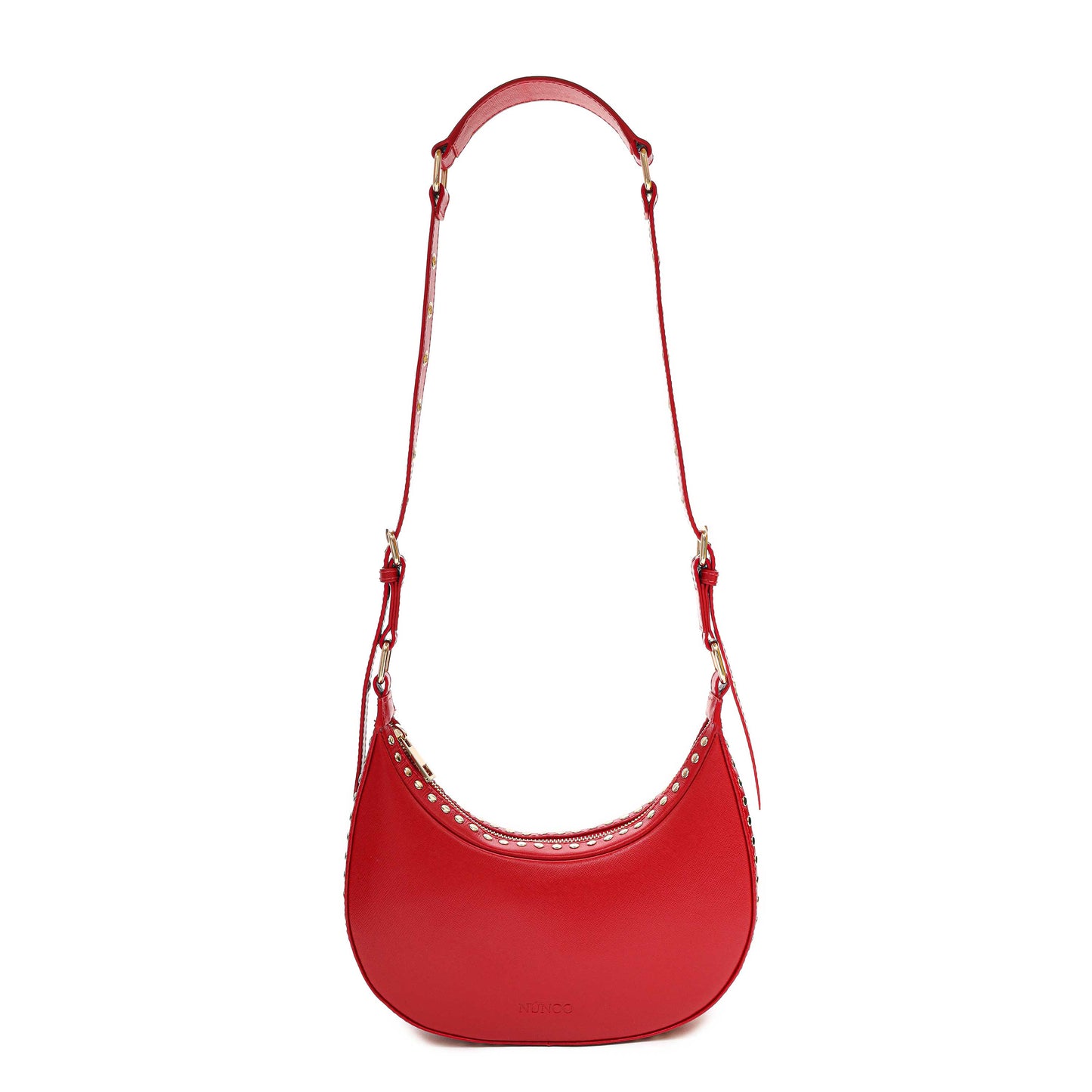 Núnoo Annabel Rivet Florence Bright Red w. Gold Small bag Bright Red