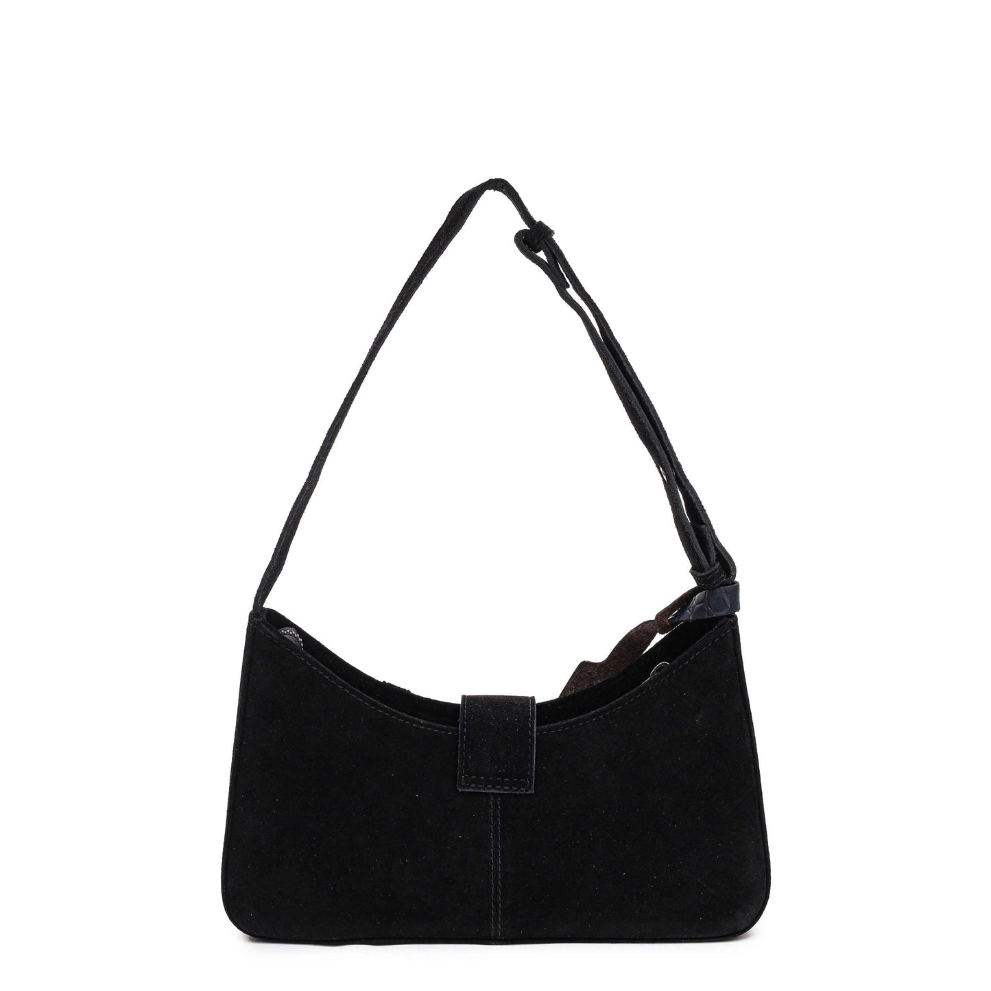 Núnoo Apollo Rivet Suede Black Shoulder bags Black