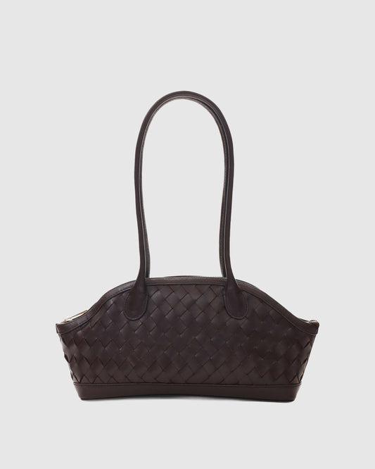 Núnoo Ayo Braided Florence Chocolate w. Gold Medium Chocolate