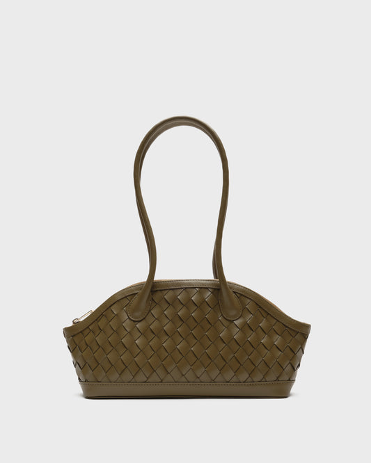 Núnoo Ayo Braided Florence Dusty Olive w. Gold Medium Dusty Olive