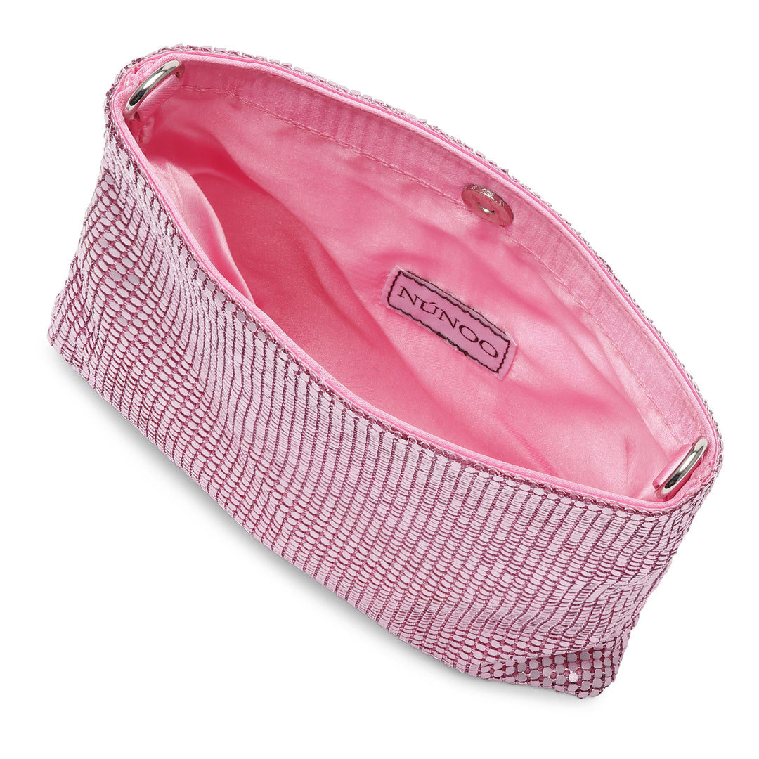 Núnoo Barbara Metal Mesh Pink Evening bags Pink