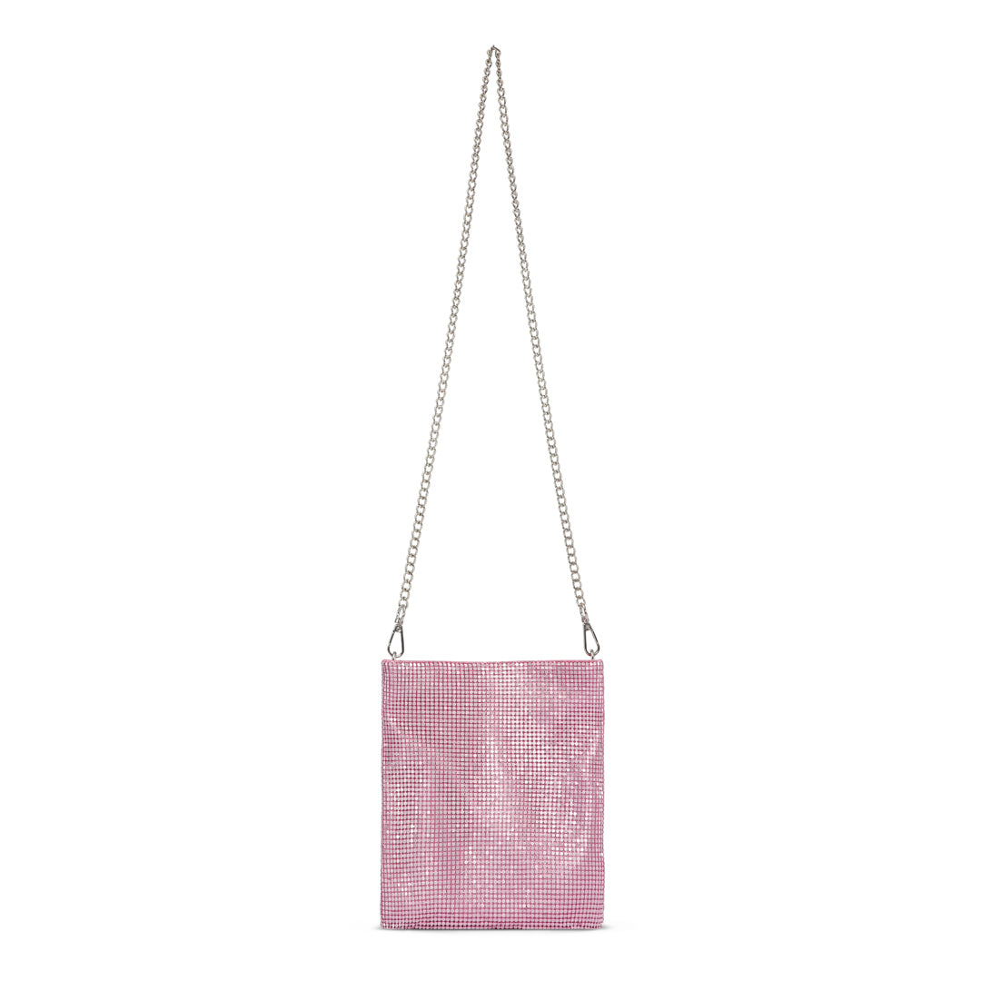 Núnoo Barbara Metal Mesh Pink Evening bags Pink