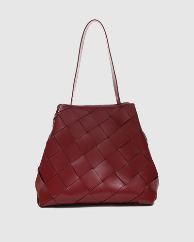 Chiara Braided Florence Maroon w. Gold