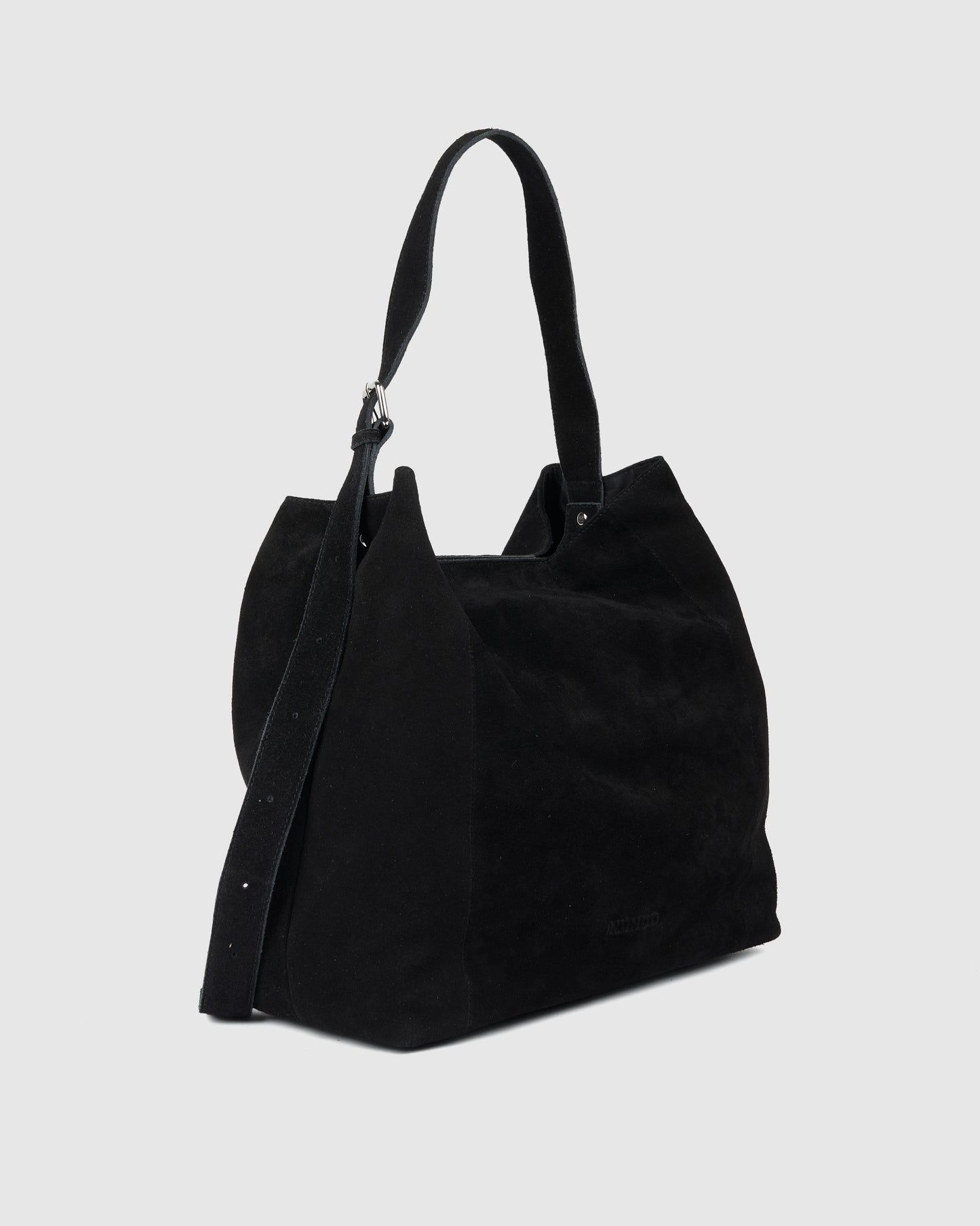 Núnoo Chiara Large Suede Black Large Black