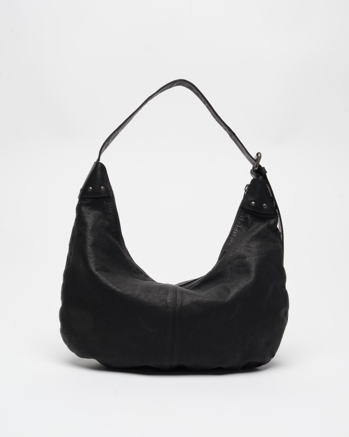 Núnoo Dagmar Rivet Washed Black w. Antique Silver Medium Black