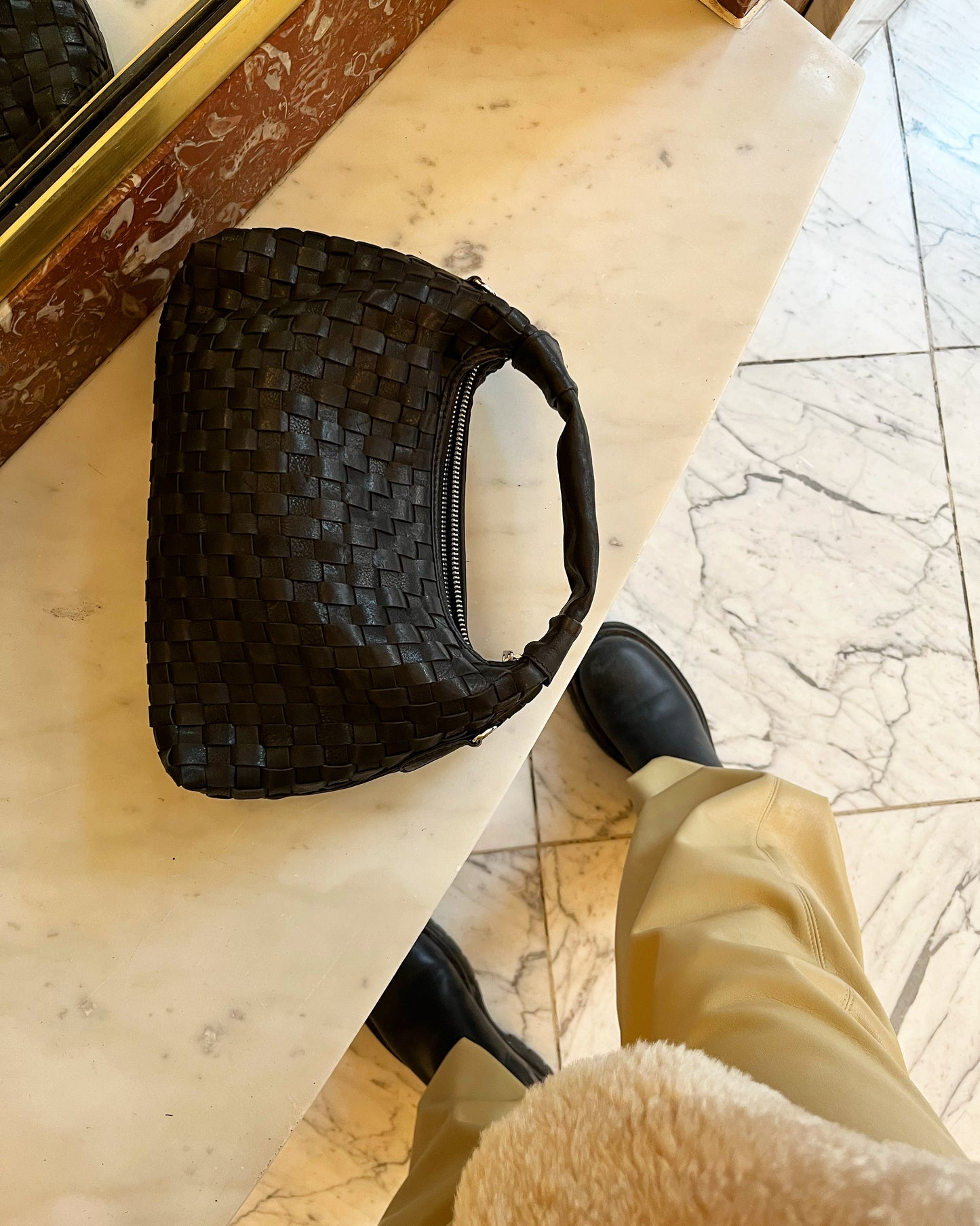 Núnoo Dandy Braided Black Small bag Black