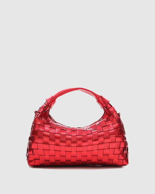 Núnoo Dandy Braided Metallic Bright Red Medium