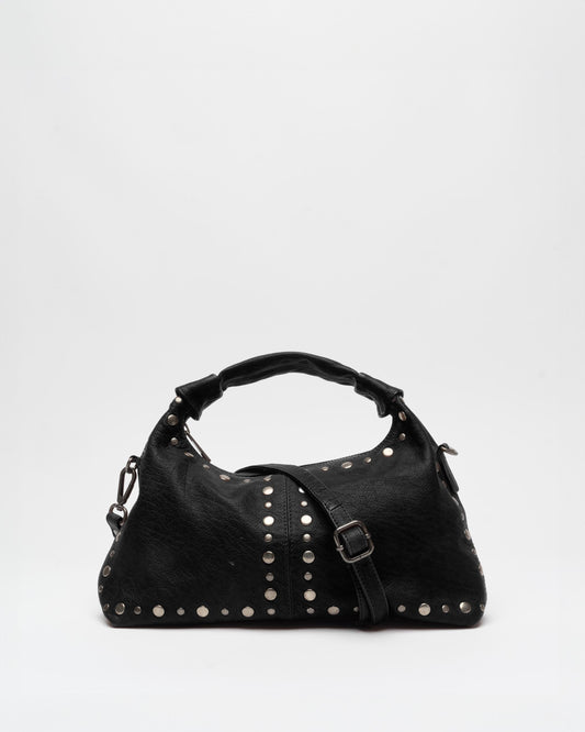 Núnoo Dandy Rivet Washed Black w. Antique Silver Medium Black