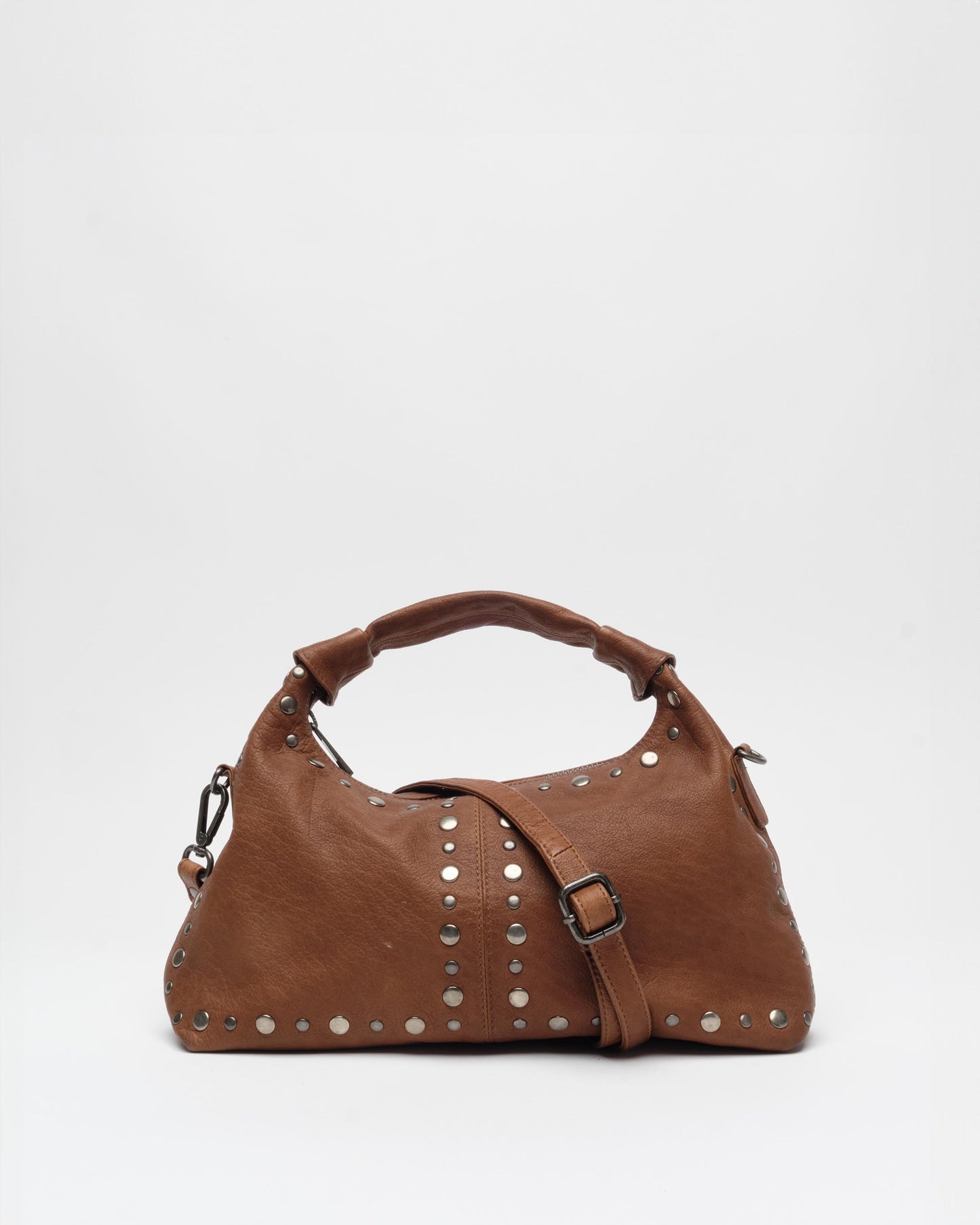 Núnoo Dandy Rivet Washed Caramel w. Antique Silver Medium Ginger