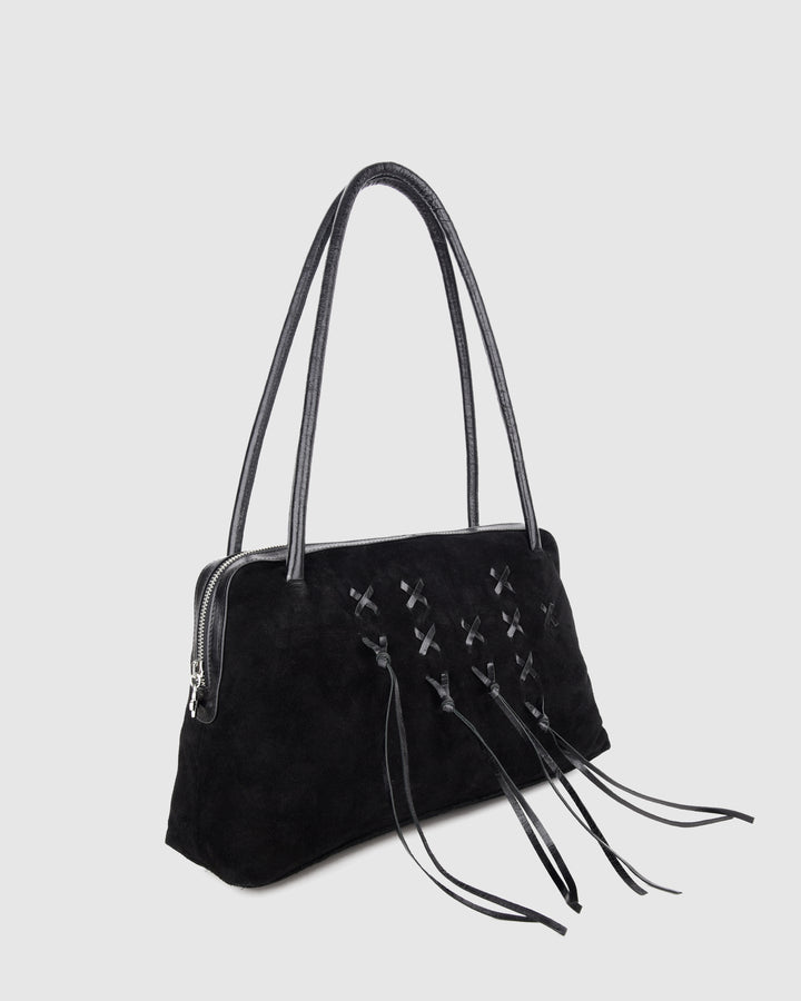 Núnoo Dawn Megah w. Suede Black Medium Black