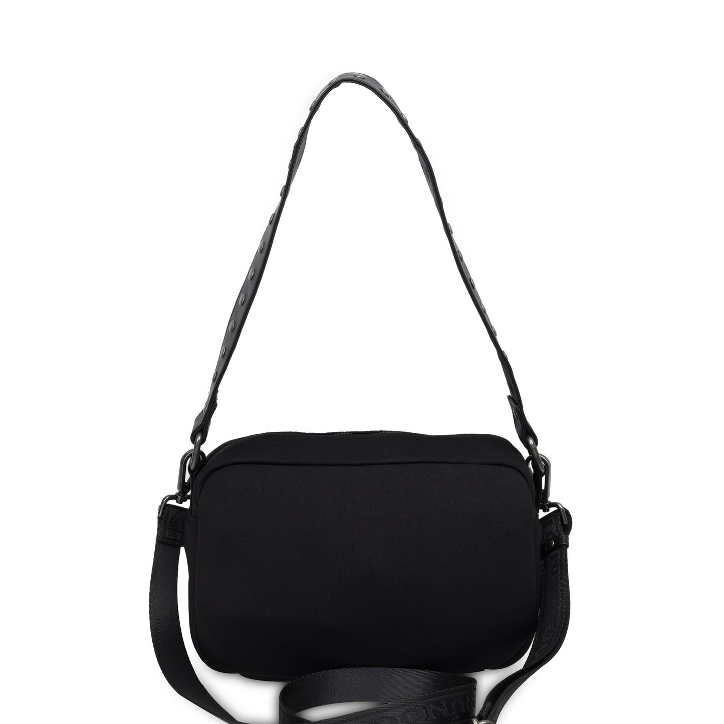 Núnoo Ellie Buckle Scuba Black w. Antique Silver Medium Black