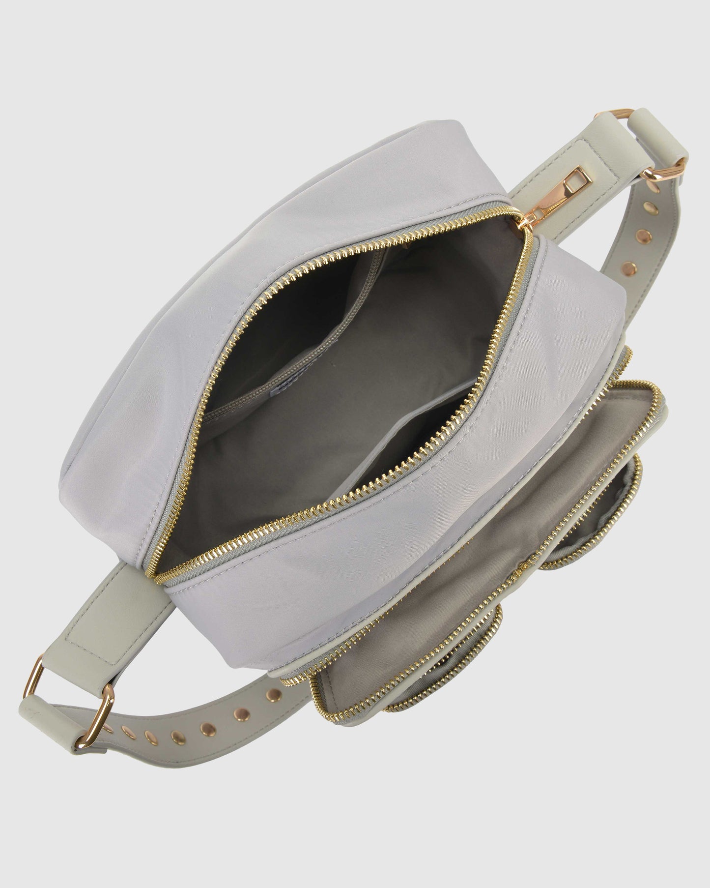 Núnoo Ellie Recycled Nylon Light Grey w. Gold Medium