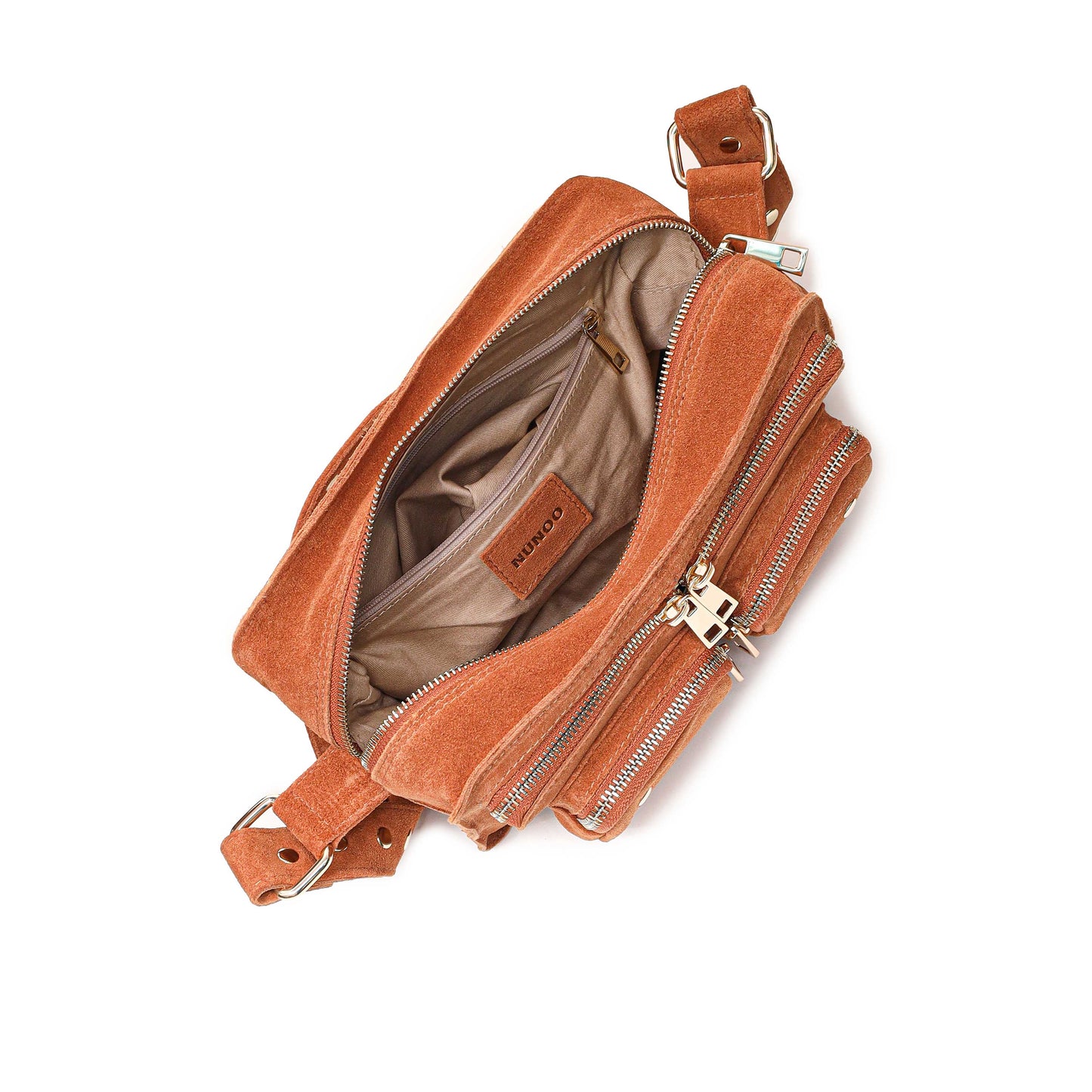 Núnoo Ellie Suede Toffee w. Gold Medium Toffee