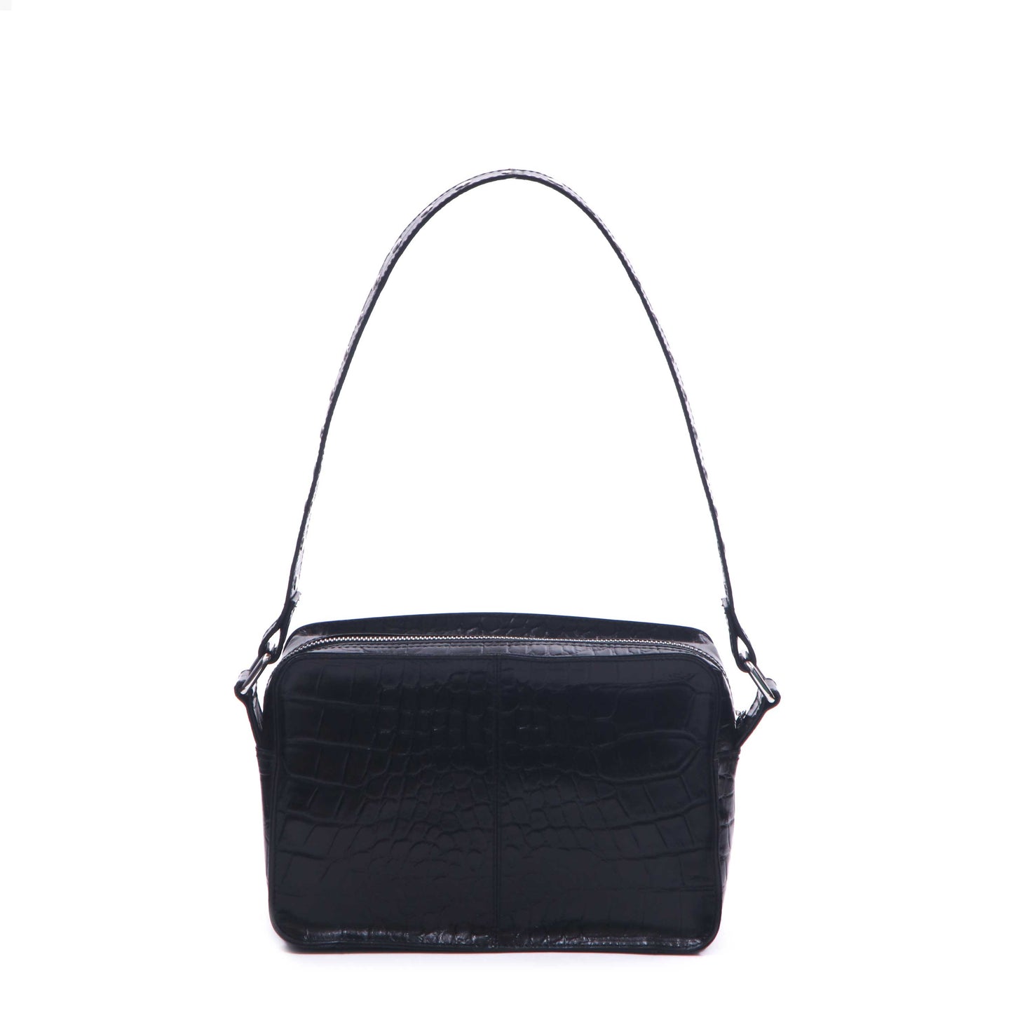 Núnoo Ellie croco deluxe black Shoulder bags Black