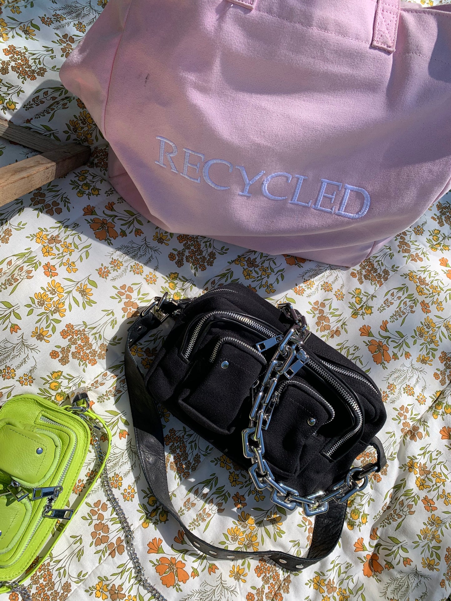 Núnoo Ellie recycled canvas black Medium