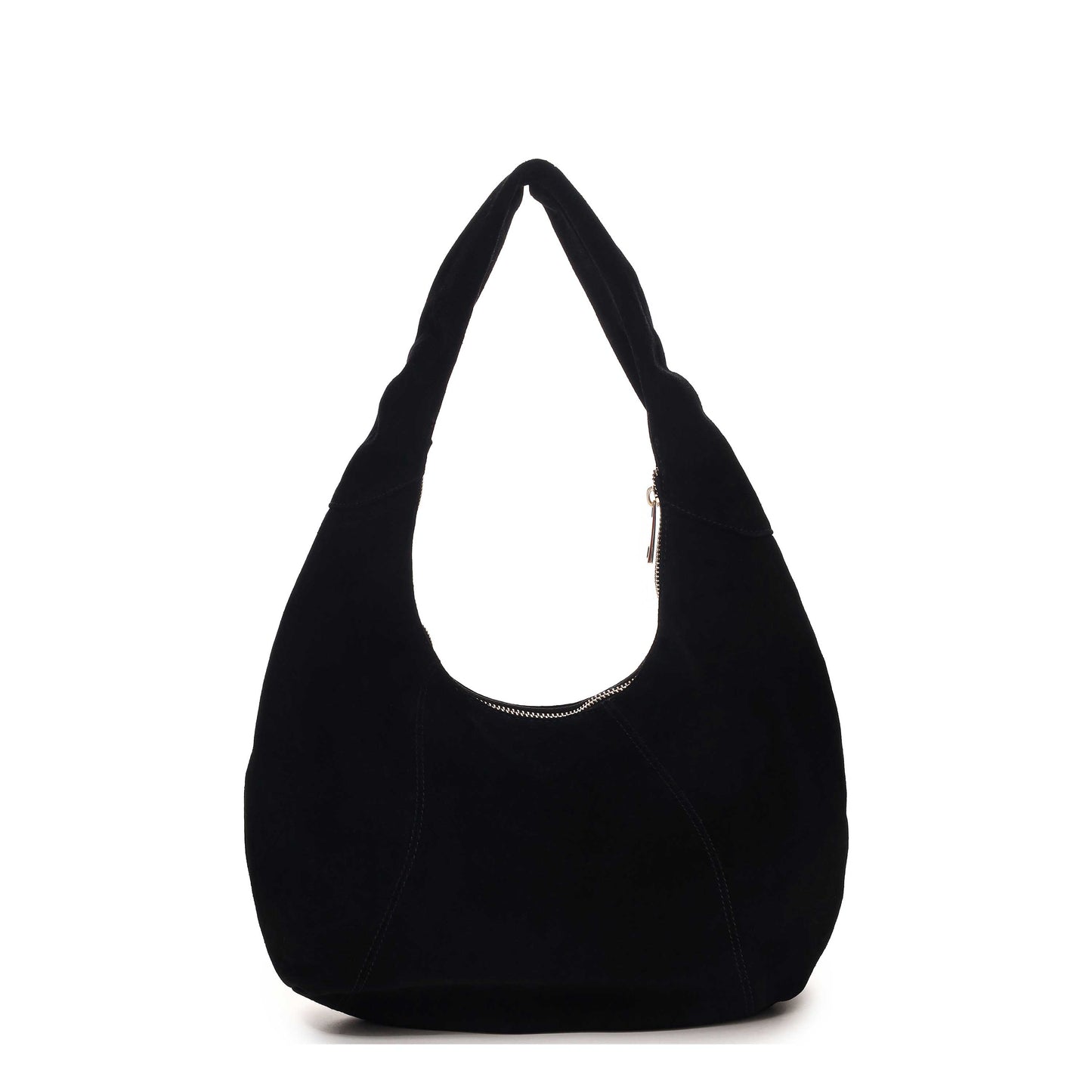 Núnoo Gabi Suede Black w. Gold Maxi Black
