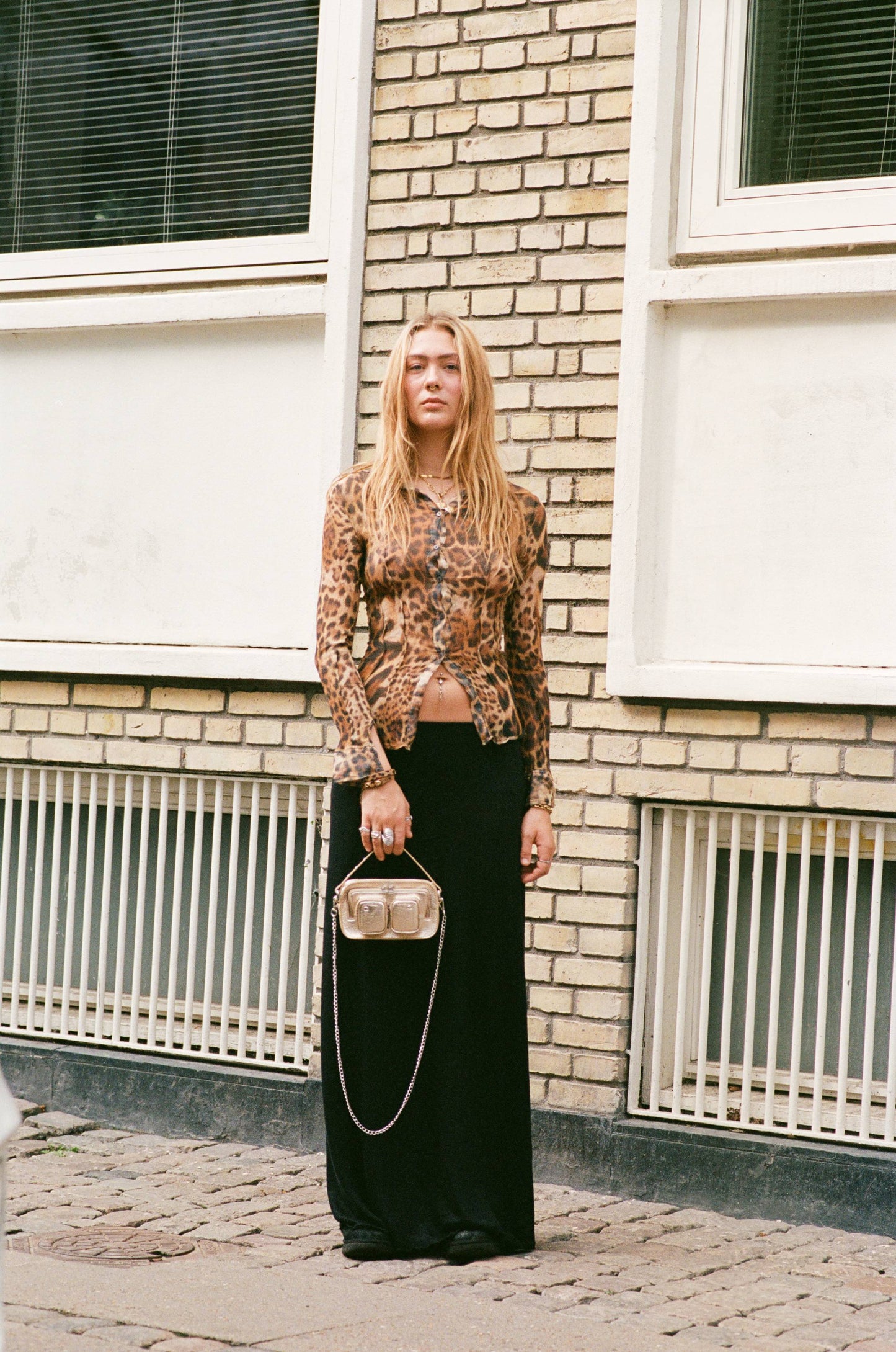 Núnoo Helena Metallic Light Gold Small bag Light Gold