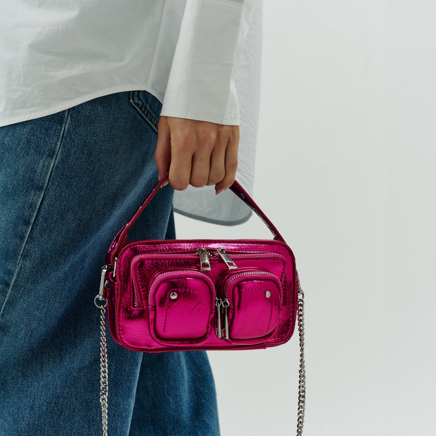 Núnoo Helena Recycled Cool Pink Small bag Pink