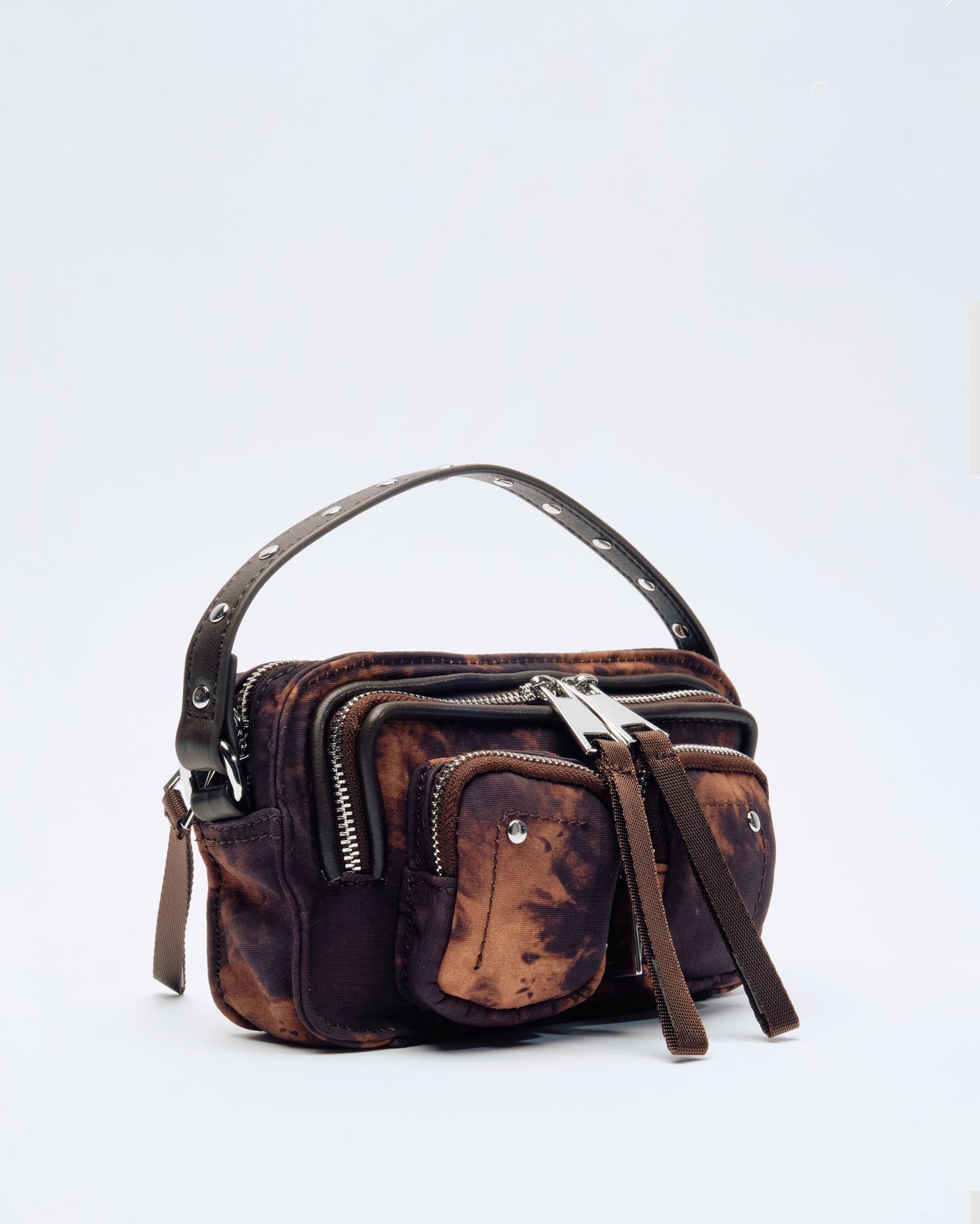 Núnoo Helena Recycled Nylon Twill Brown Small bag Brown