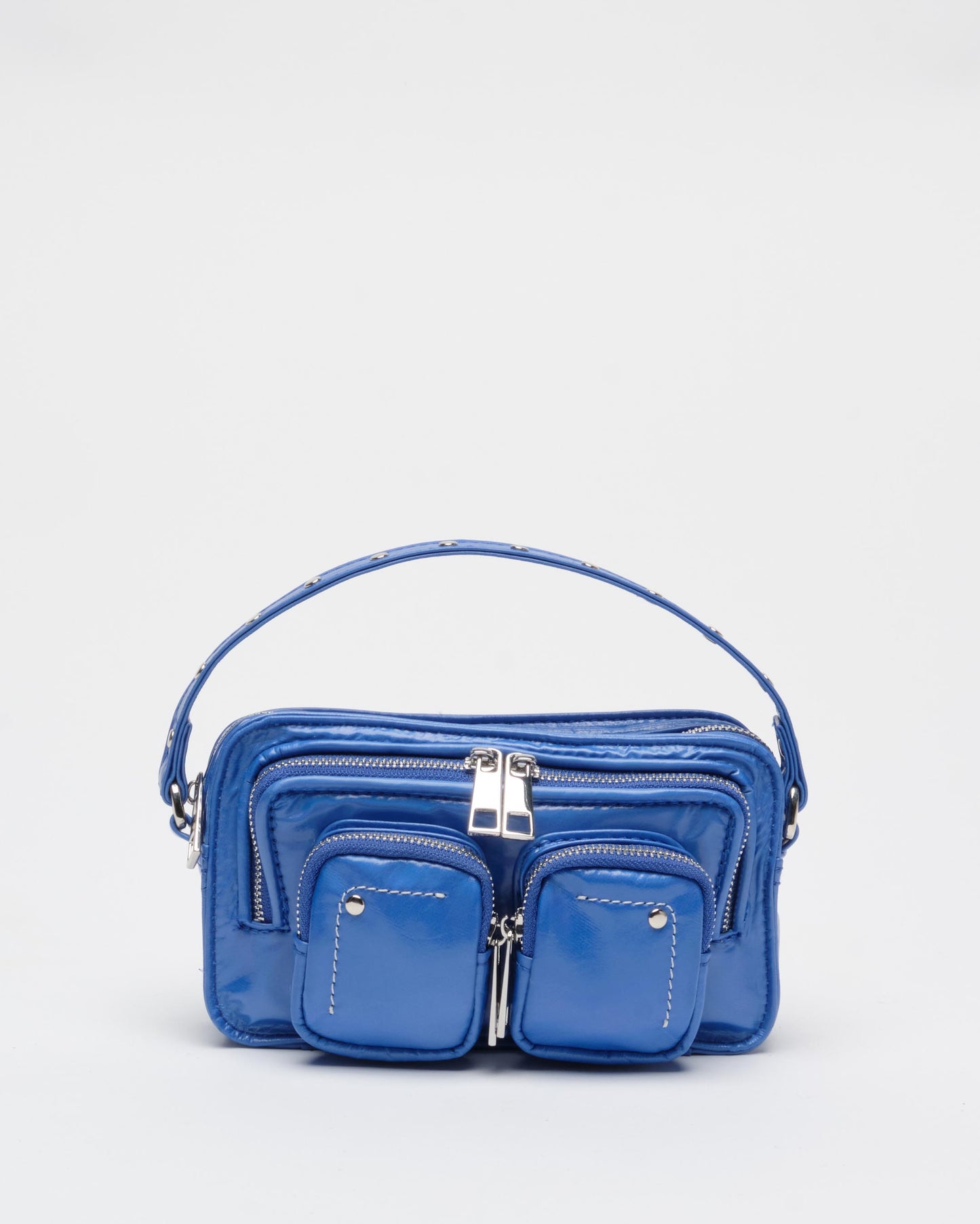 Núnoo Helena Shiny Blue Small bag Blue