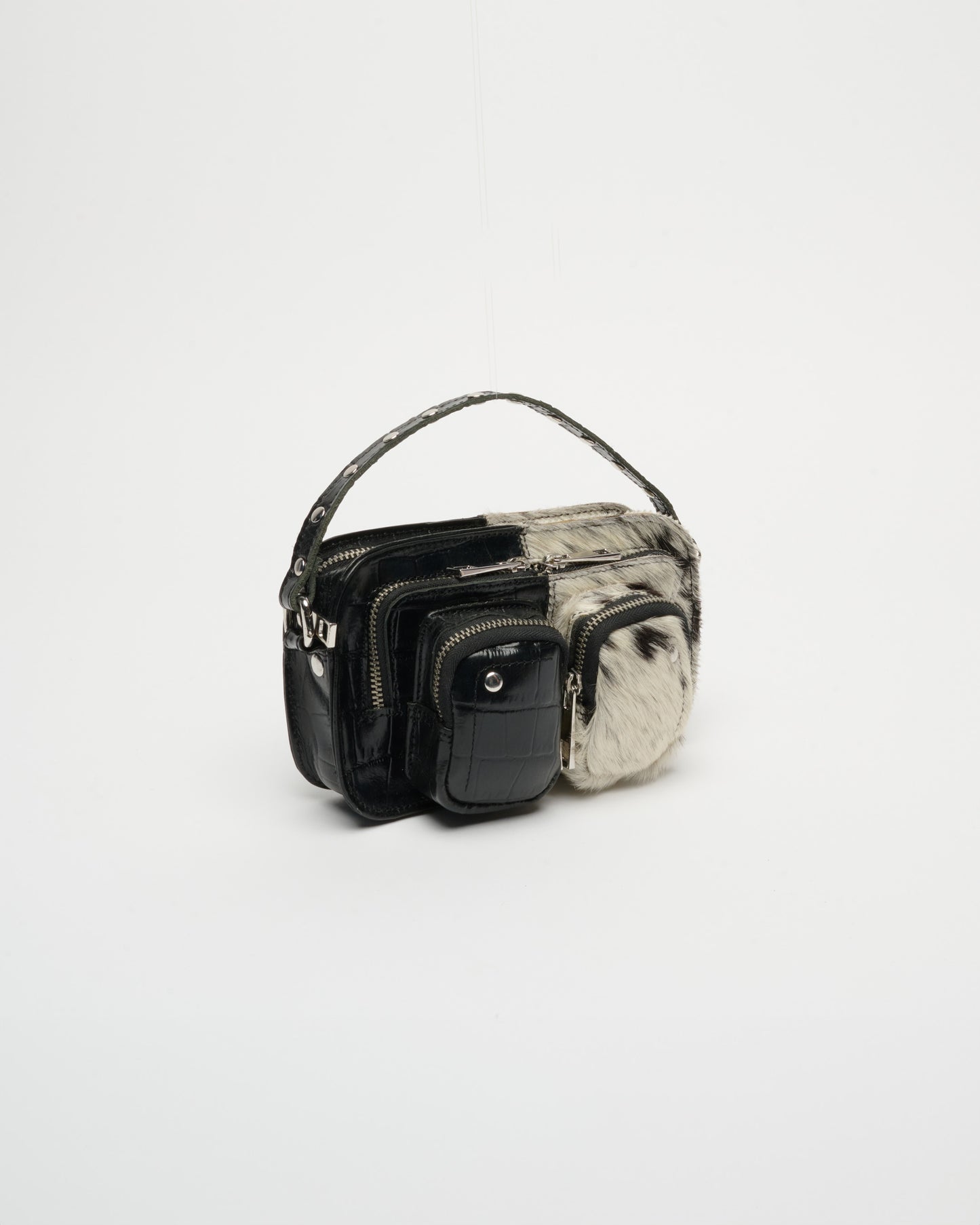 Núnoo Helena Texas Dots Small bag Black/white
