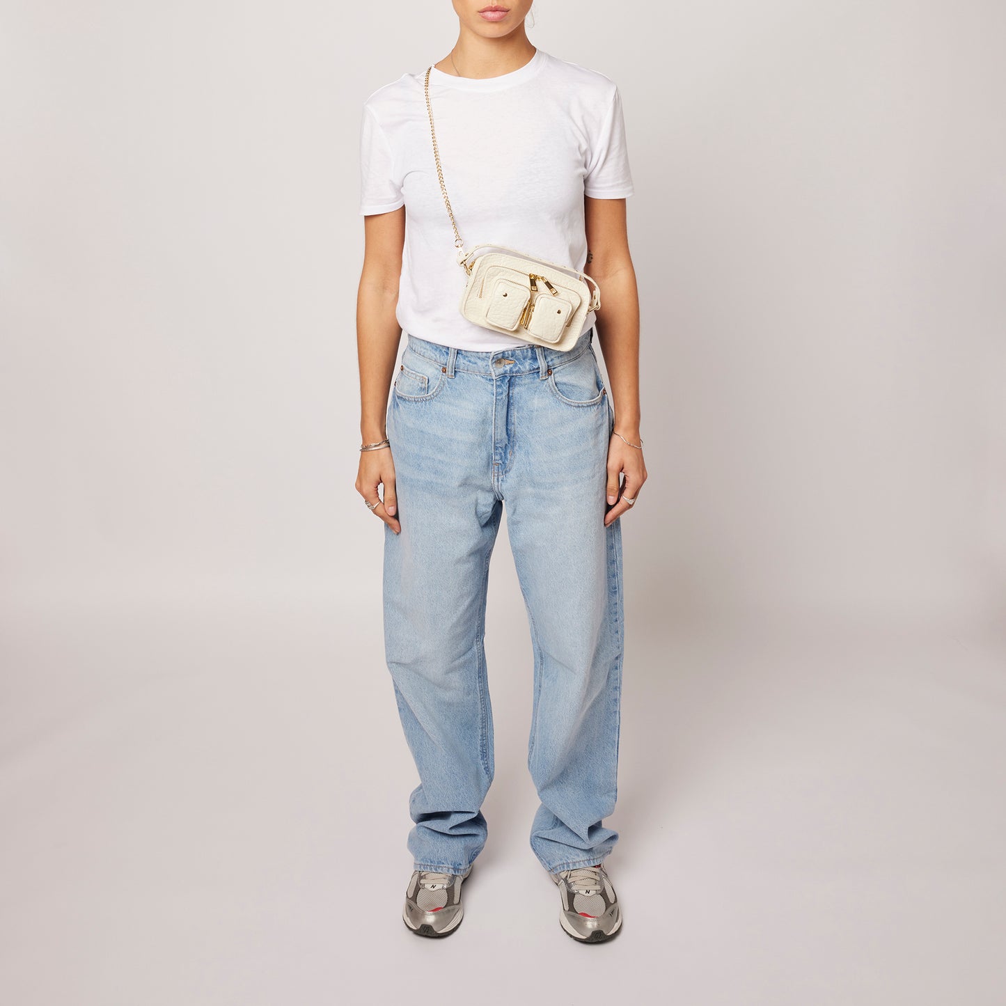 Núnoo Helena new zealand beige w. gold Small bag Beige