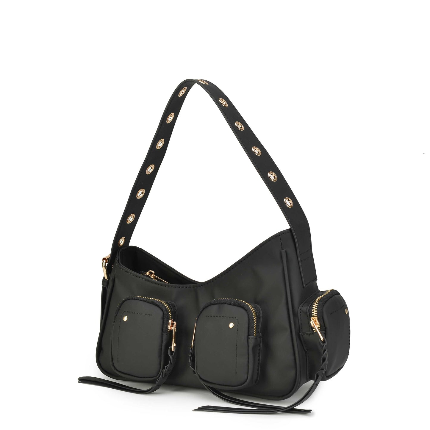 Núnoo Jennifer Pocket Bamboo Black w. Gold Black