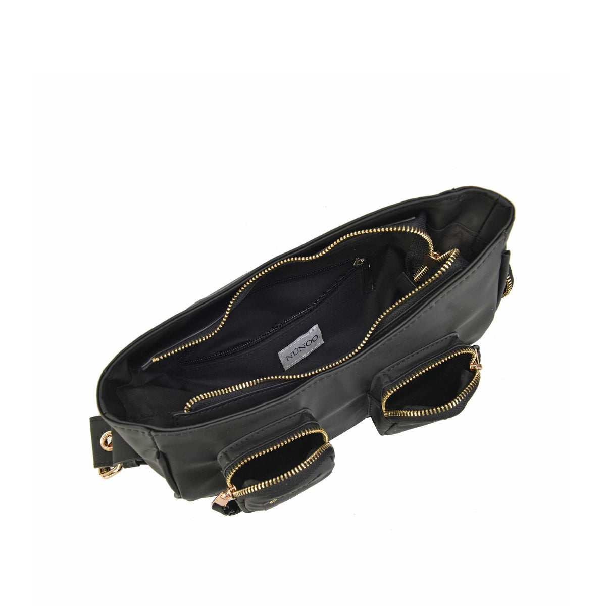 Núnoo Jennifer Pocket Bamboo Black w. Gold Black