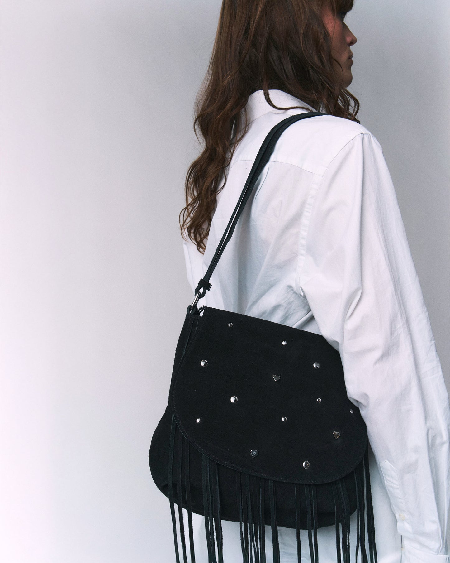Núnoo Layla Sweetheart Suede Black Medium Black