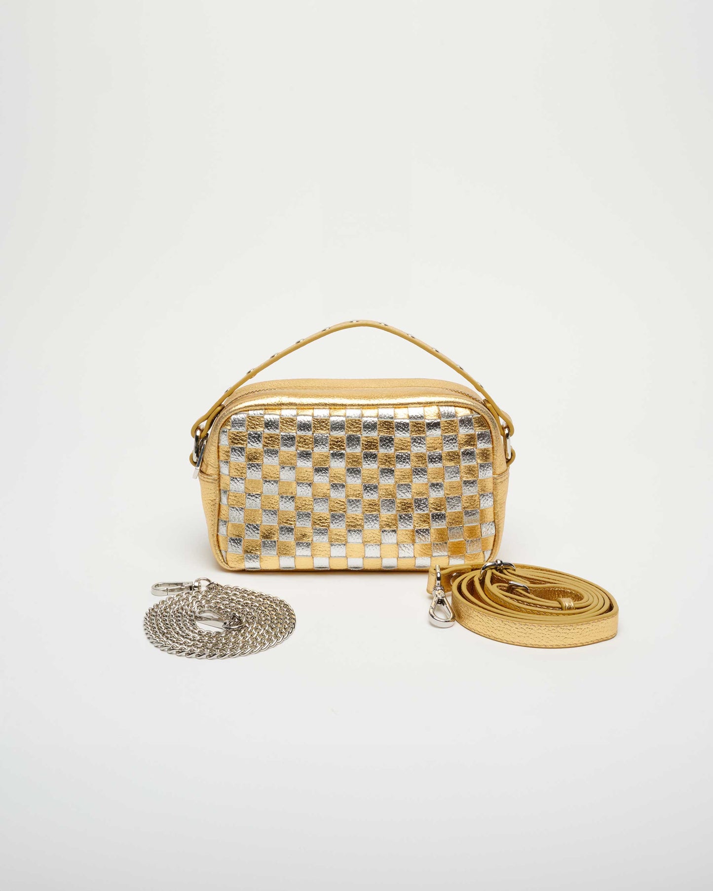 Núnoo Lyra Metallic Gold/Silver Small bag Gold/Silver