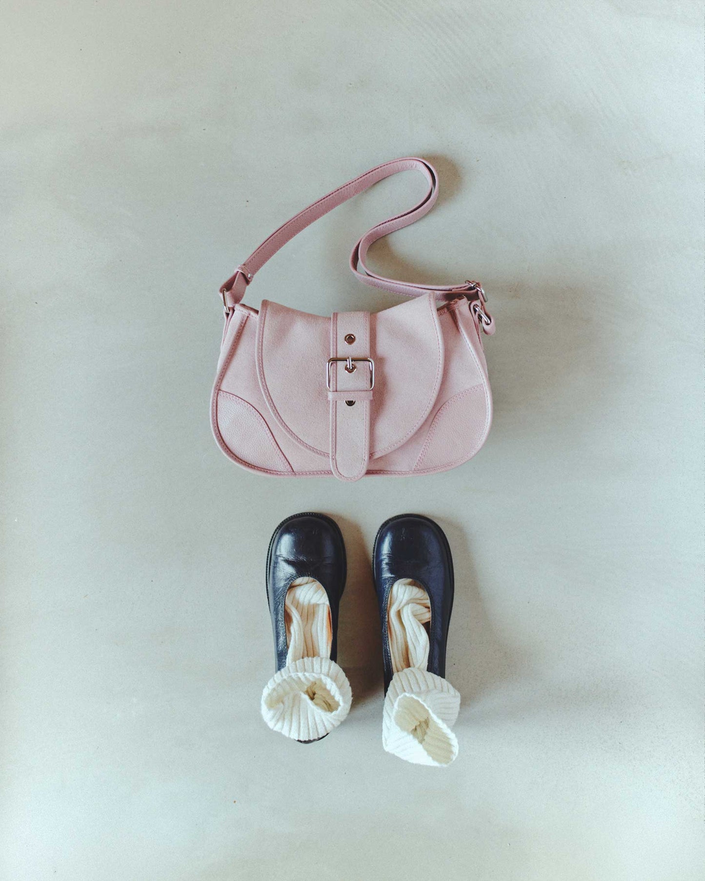 Núnoo Maria Suede Candyfloss Medium