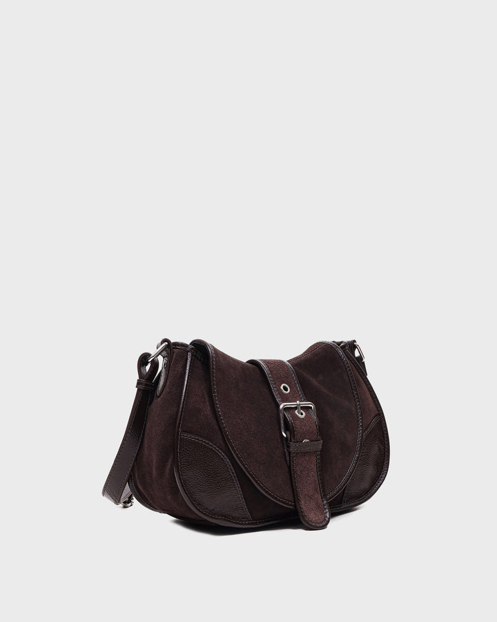 Núnoo Maria Suede Chocolate Medium Chocolate