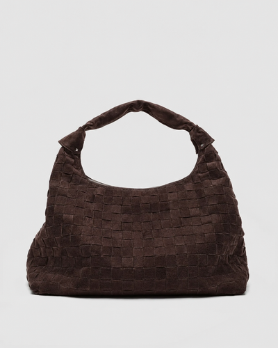 Maxi Dandy Braided Suede Dark Brown