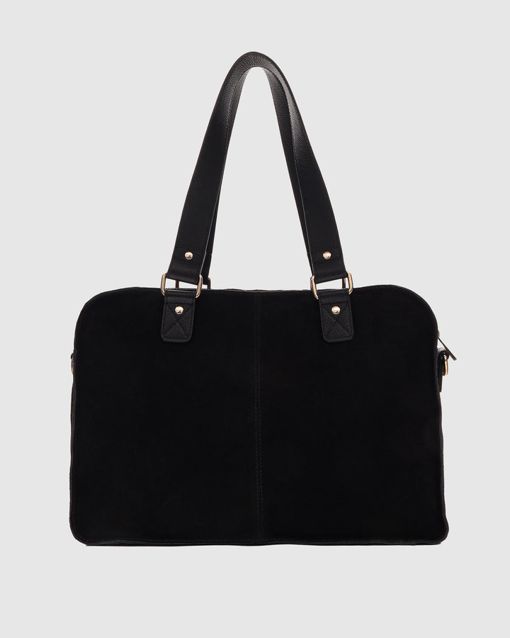Núnoo Mille Suede Mix Black w. Gold Maxi Black