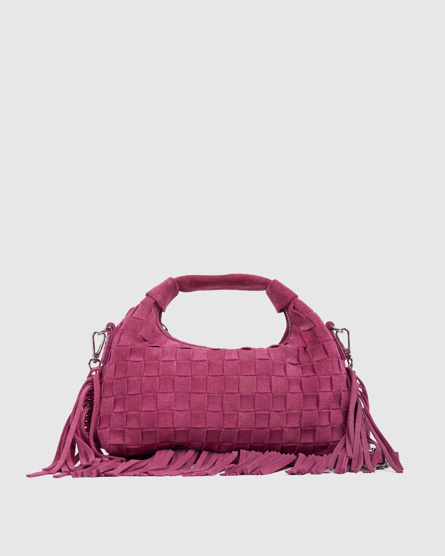 Núnoo Mini Dandy Braided Fringe Pink - Berg Larsen x Núnoo Small bag Pink