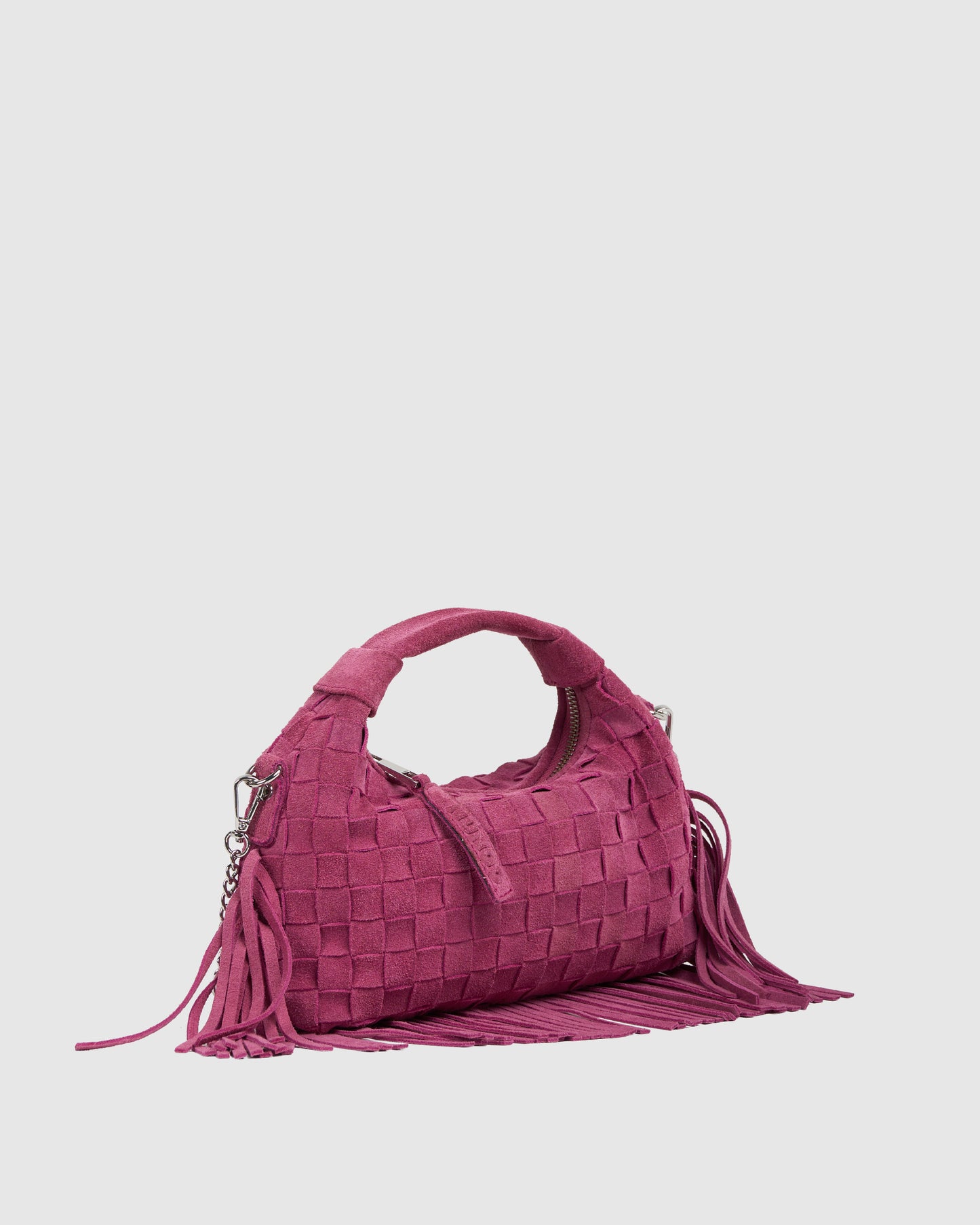 Núnoo Mini Dandy Braided Fringe Pink - Berg Larsen x Núnoo Small bag Pink