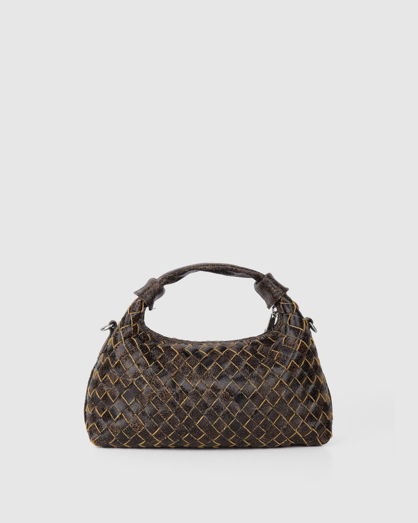 Núnoo Mini Dandy Braided Pélé Chocolate Small bag Chocolate