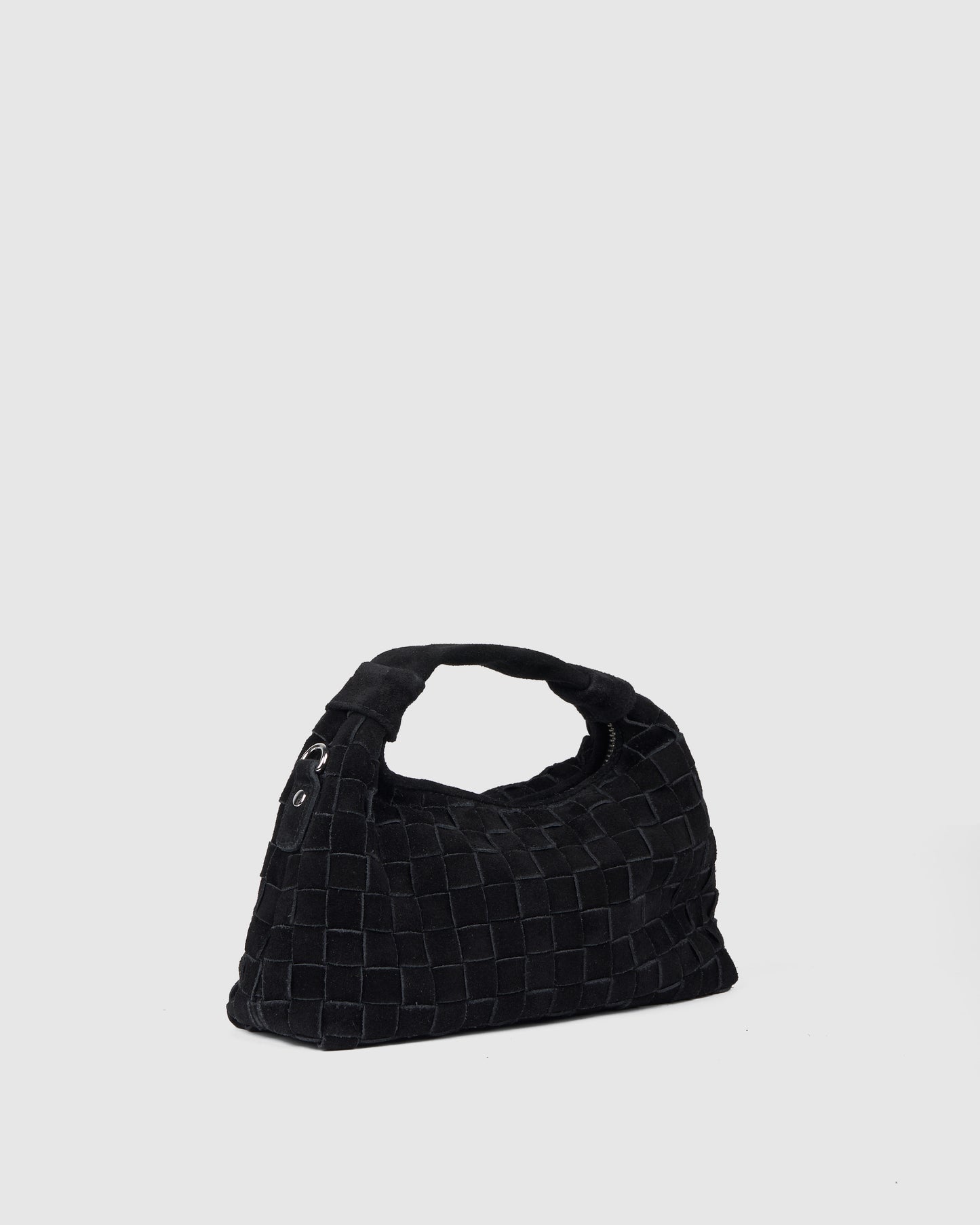 Núnoo Mini Dandy Braided Suede Black Small bag Black