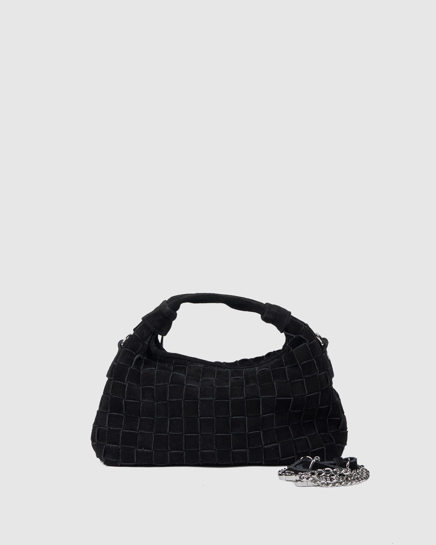 Núnoo Mini Dandy Braided Suede Black Small bag Black