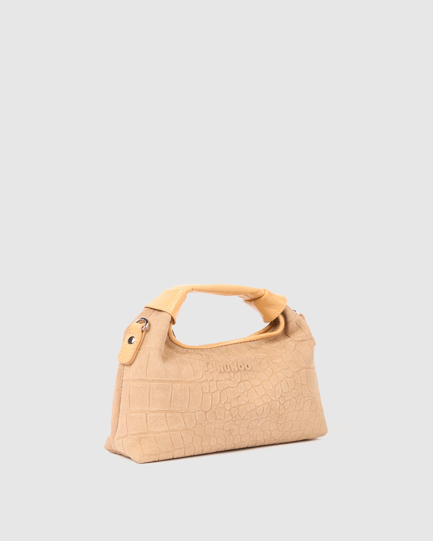 Núnoo Mini Dandy Scale Suede Cream Small bag Cream