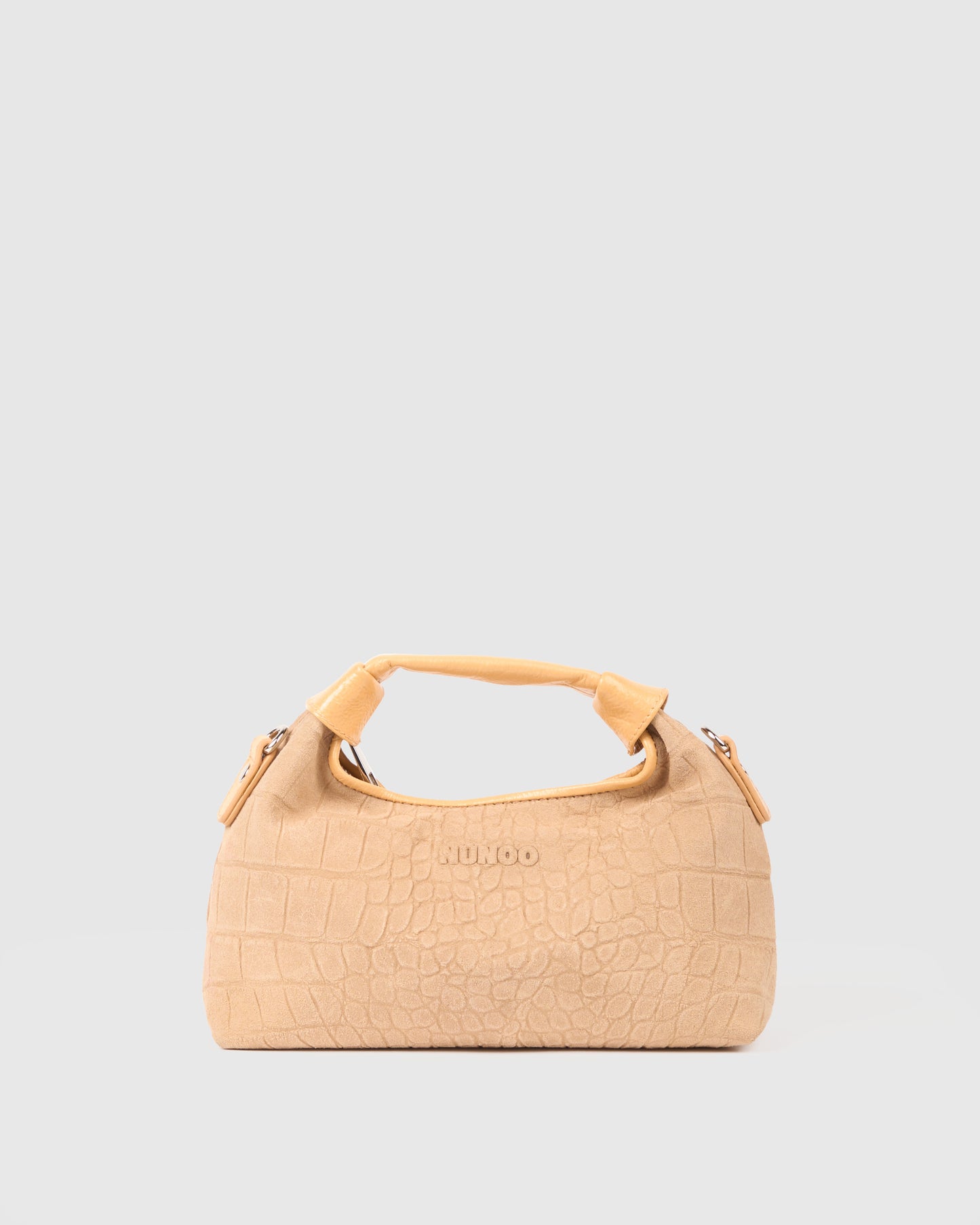 Núnoo Mini Dandy Scale Suede Cream Small bag Cream