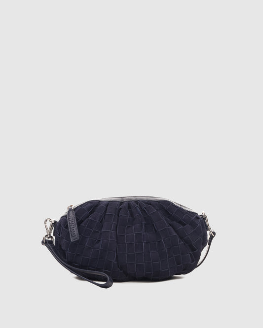 Núnoo Myra Braided Suede Midnight Blue Small bag Midnight Blue