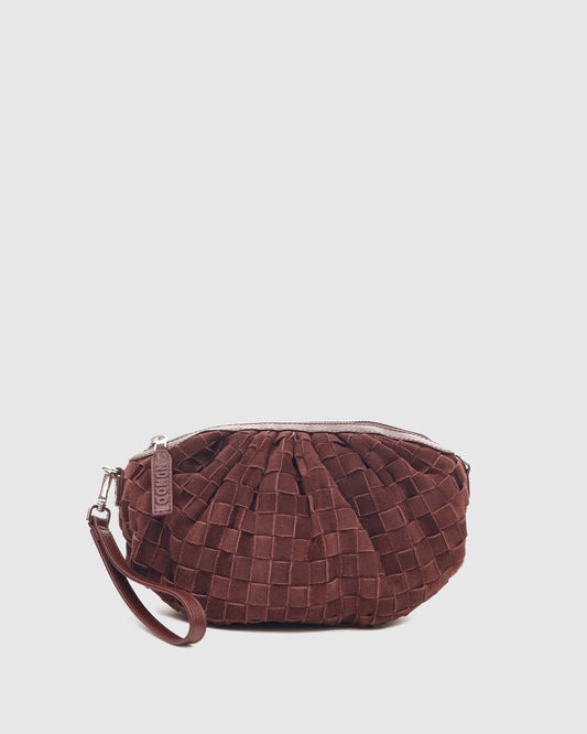Núnoo Myra Braided Suede Rum Small bag Rum