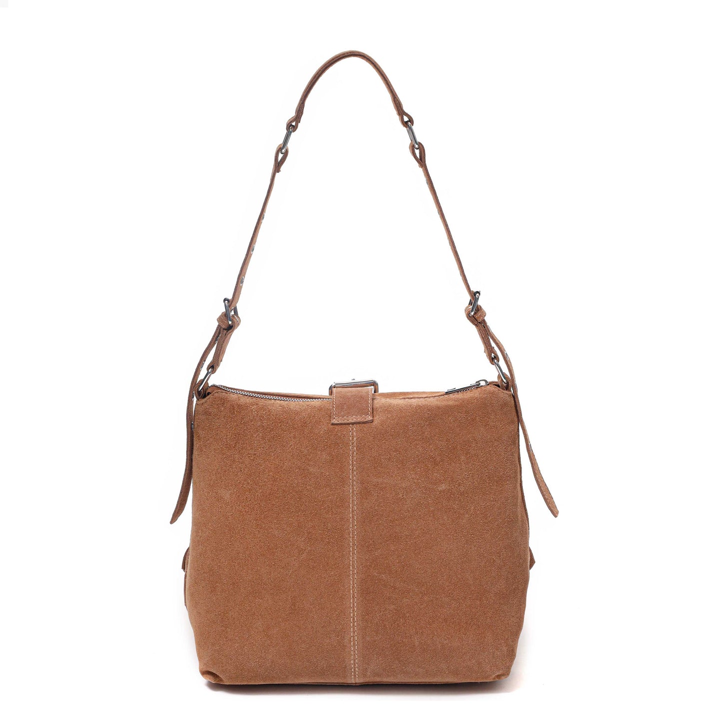 Núnoo Ophelia Suede Camel Shoulder bags Camel