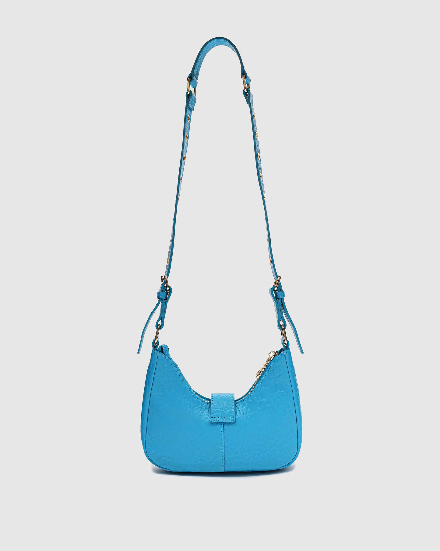 Núnoo Palma Buckle New Zealand Bright Blue w. Gold Small bag