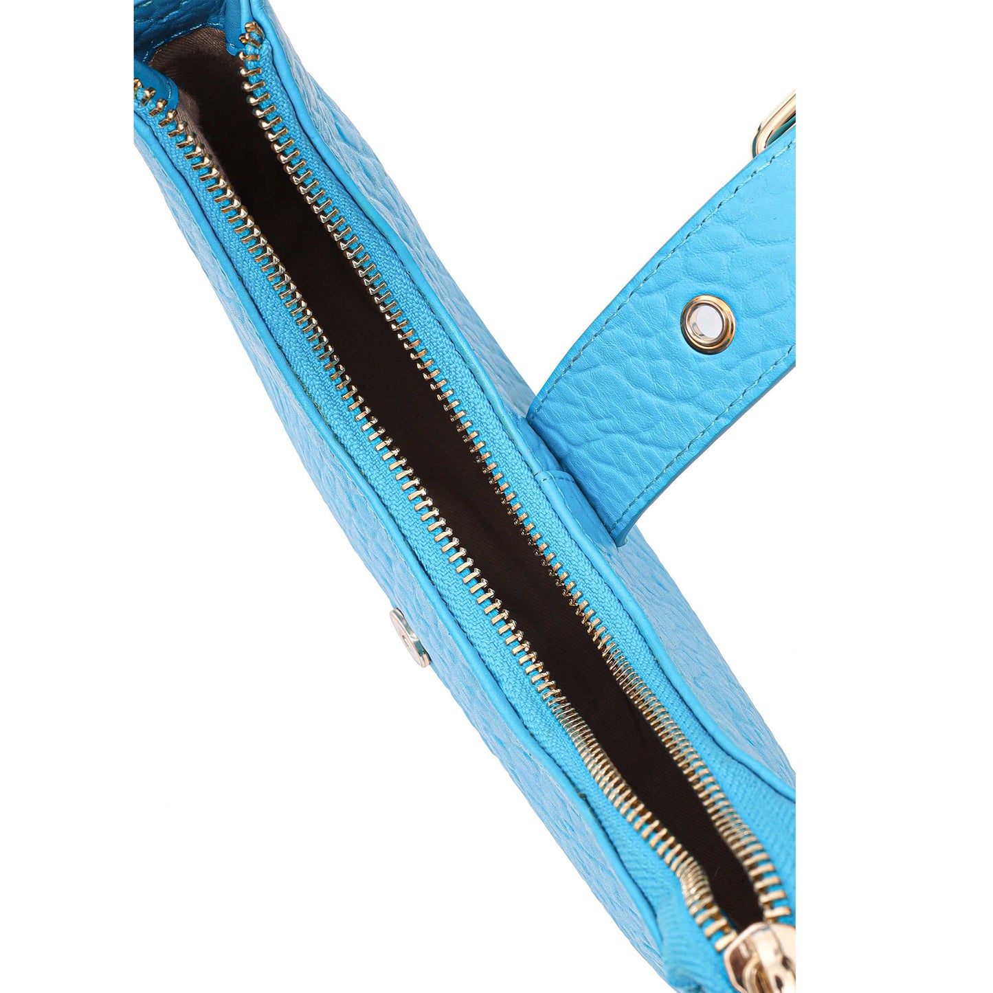 Núnoo Palma Buckle New Zealand Bright Blue w. Gold Small bag Bright Blue