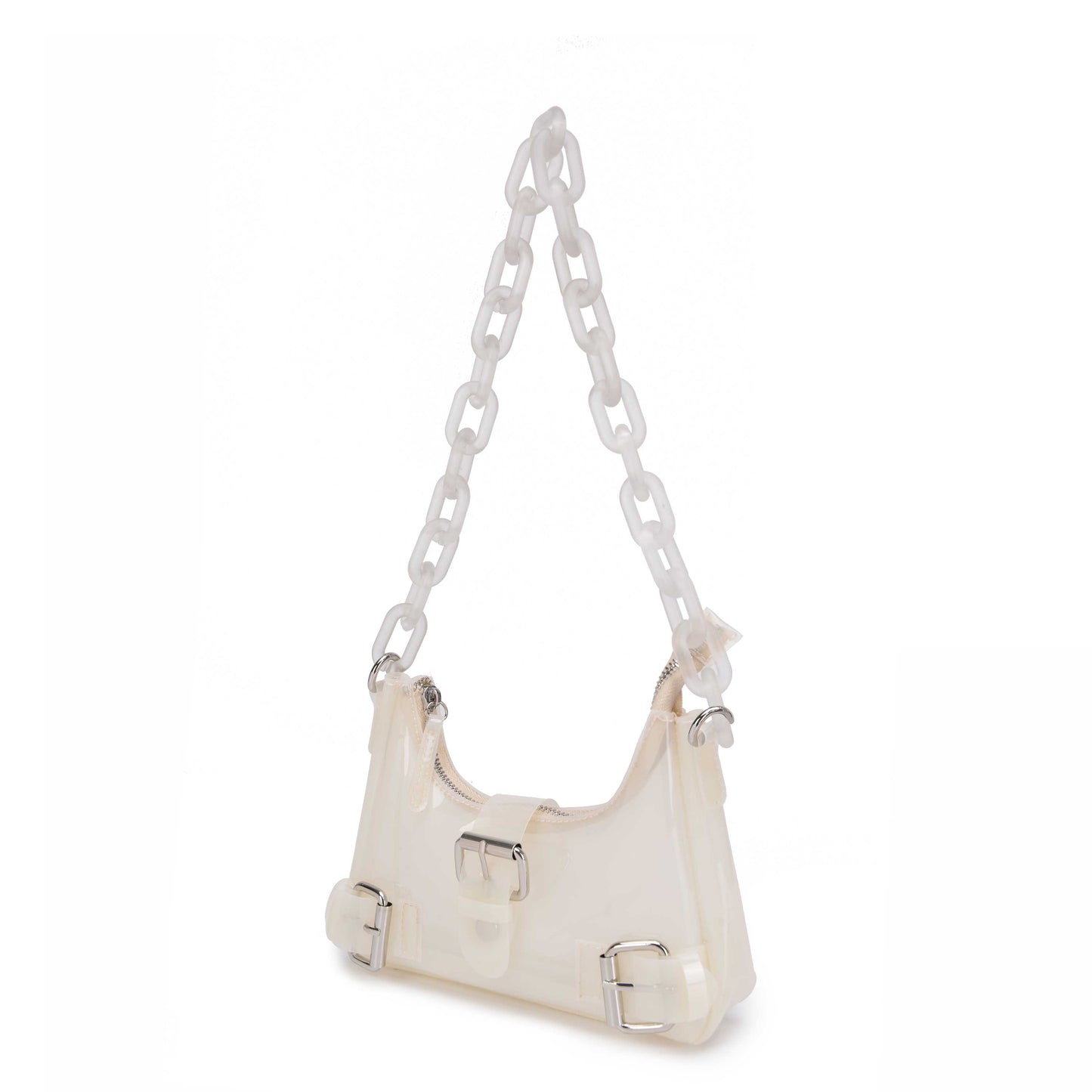 Núnoo Palma Moon White Small bag Brown