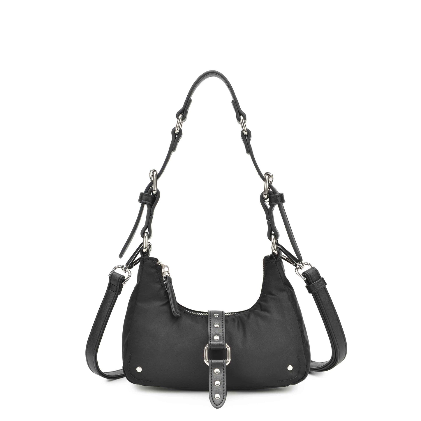 Núnoo Palma recycled nylon black Small bag Black