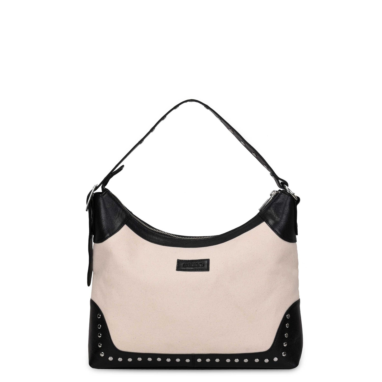 Núnoo Rio Rivet Canvas Leather Off White Large Off white